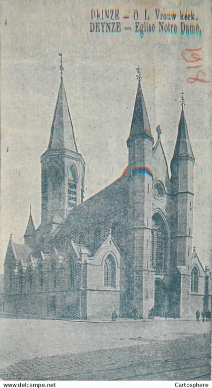 CPA Belgique > Flandre orientale > Deinze Eglise Notre Dame O.L. Vrouw Kerk
