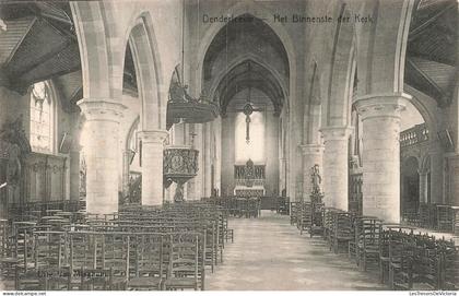 [-10%] BELGIQUE - Denderleeuw - Het Binnenste der Kerk - vue de lintérieure - Carte postale Ancienne