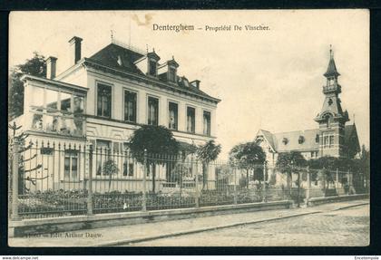 Carte Postale adressée à HENRI BAELS ou ANNA DEVISSCHER - Belgique - Denterghem - Propriété de Visscher (CP22347OK)