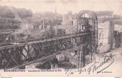 BELGIQUE  ECAUSSINNES  carrieres du parc