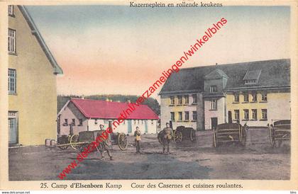 Camp d'Elsenborn Kamp - Cour des Casernes et cuisines roulantes - Elsenborn (Kamp)