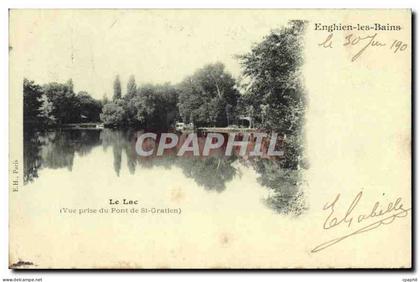CPA Le Lac (Vue prise du Pont de St Gratien) Enghien les Bains