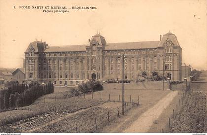 Belgique - ERQUELINNES (Hainaut) École des Arts & Métiers - Façade principale