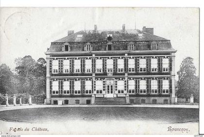 CPA ROUVEROY -FACADE DU CHATEAU -non circulée