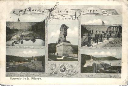 Gileppe Stausee Barrage Denkmal Wappen Loewe