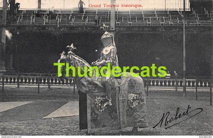 CPA GRAND TOURNOI HISTORIQUE BRUXELLES BELGIQUE