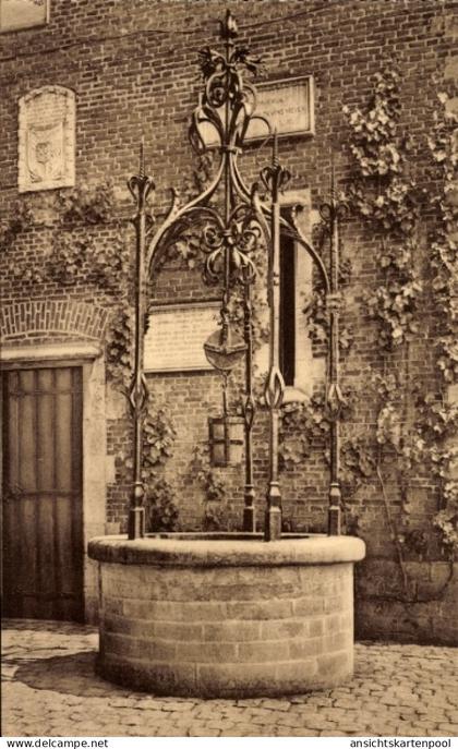 CPA Lennik Brabant flamand, Château de Gaasbeek, Puits
