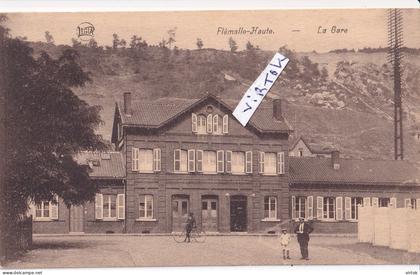 Flémalle-Haute : La Gare  (  ecrit 1927 avec timbre )
