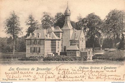 [-10%] BELGIQUE - Les environs de Bruxelles - Château de Riviéren à Ganshoren - Ed Nels Bx S 11 No 49 - Carte Postale An