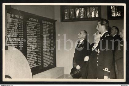 Postcard / ROYALTY / Belgium / Belgique / prins Albert / future roi Albert II / Gent / ceremonie L'Enelos des Fusillés