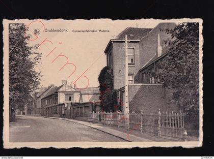 Grobbendonk - Conservenfabrieken Materne - postkaart