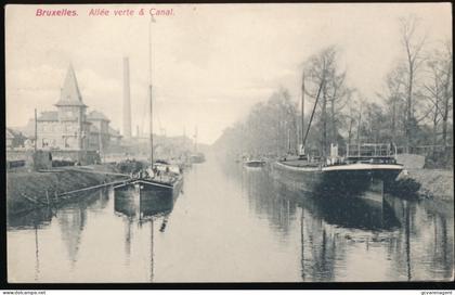 BRUXELLES      ALLEE VERTE & CANAL
