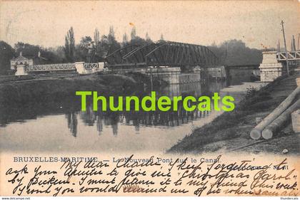 CPA BRUXELLES MARITIME LE NOUVEAU PONT