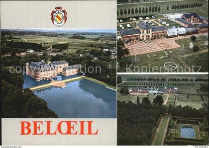 Beloeil Hainaut Fliegeraufnahme mit Schloss