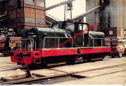 Mijnterrein - lokomotief - augustus 1986 - Heusden-Zolder