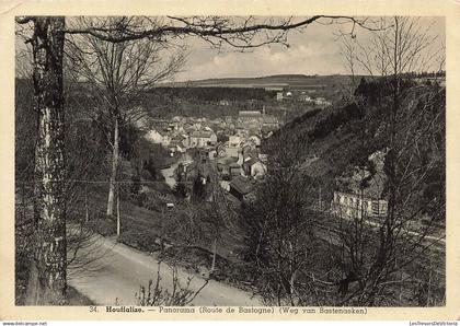 BELGIQUE - Houffalize - Panorama - Weg van Bastenaeken - Route de Bastogne - Rivière - Carte postale ancienne