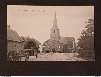 HOUTVENNE / VOORKANT DER KERK / UITG. J. VERSTEAETEN