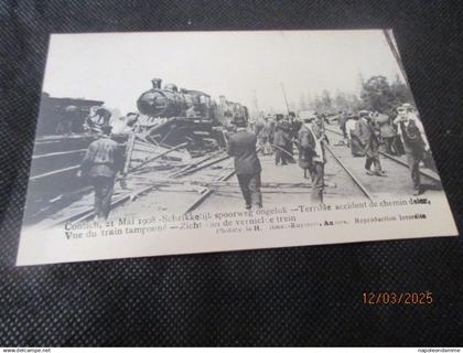 Kontich, 21 mei 1908, schrikkelijk spoorweg ongeluk,