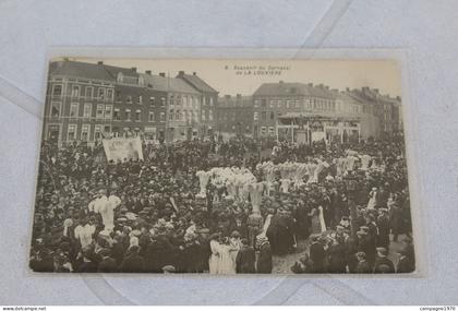CPA - LA LOUVIERE - SOUVENIR DU CARNAVAL ( VUE SUR LES GILLES )