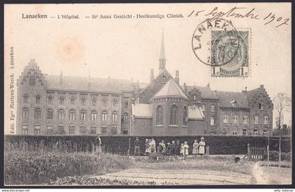 +++ CPA - LANAEKEN - LANAKEN - Hôpital - Carte animée   //