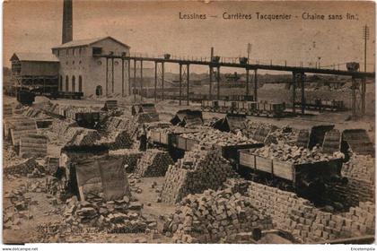 CPA Carte Postale Belgique  Lessines Carrières Tacquenier Chaîne sans fin 1920 VM102798ok