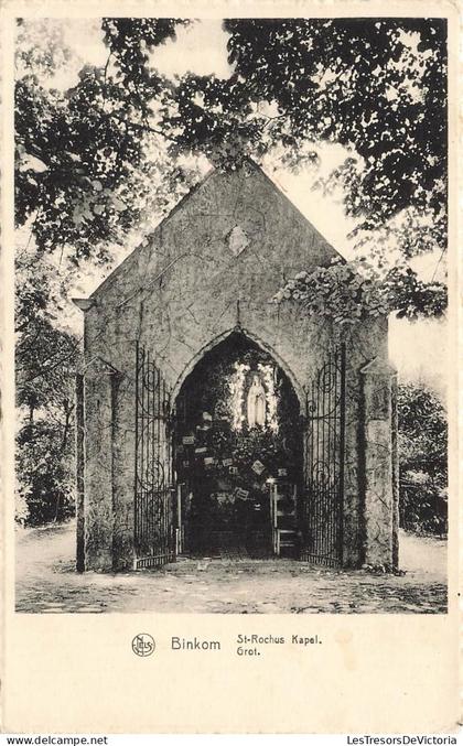 [-15%] BELGIQUE - Binkom - St Rochus Kapel - Grot - statue de Saint Vierge - Edit Nels - Carte Postale Ancienne