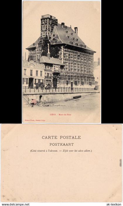 CPA Lüttich Luik / wallonisch: Lîdje Gasthaus und Mont-de-Pierre 1912