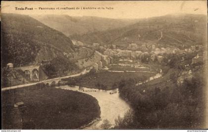 CPA Trois Ponts Trois Ponts Wallonie Lüttich, Panorama