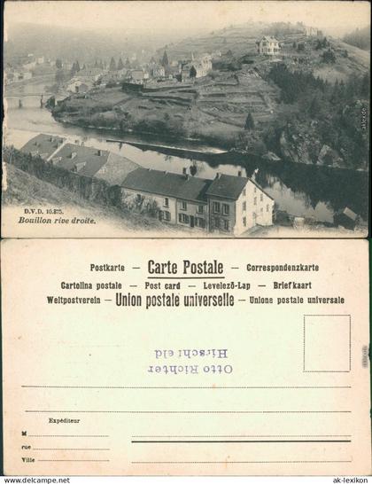 Ansichtskarte Beulen Bouillon Blick auf die Stadt 1914