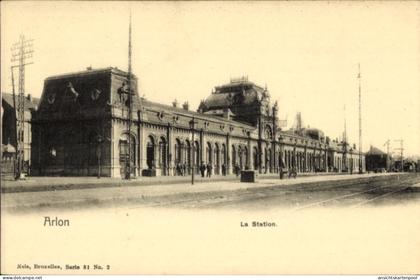 CPA Arlon Aarlen Wallonien Luxemburg, Station