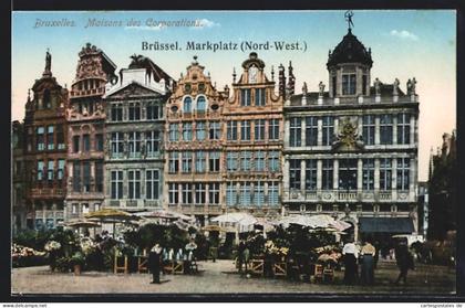 AK Brüssel / Bruxelles, Am Marktplatz