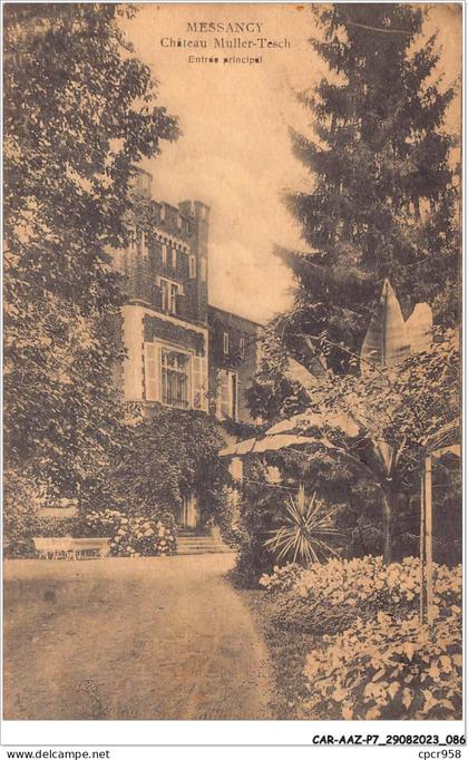 CAR-AAZP7-0545 - BELGIQUE - MESSANCY - Château muller-tesch - Entrée principal