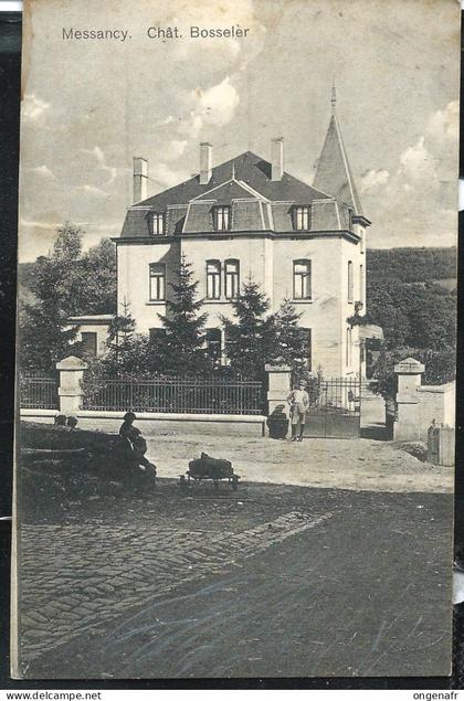 Chât. Bosseler - Edit. P. Tibesar, Arlon - obl. LIBRAMONT 1949 + Griffe de MESSANCY