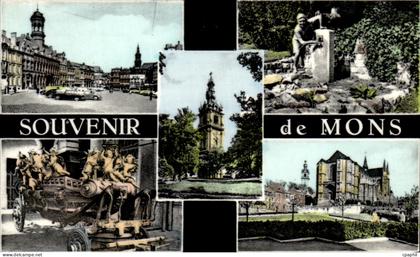 CPSM Souvenir de Mons