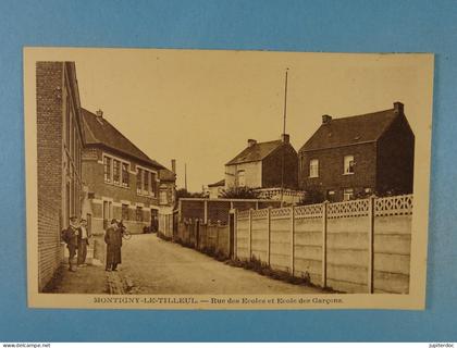 Montigny-le-Tilleul Rue des Ecoles et Ecole des Garçons