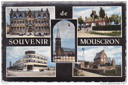 Belgique  - Souvenir de MOUSCRON - Multivues - 1964