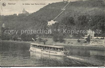Namur Wallonie Le bateau luxe Namur Dinant