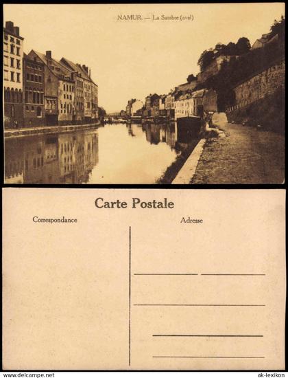 Postkaart Namur Namen La Sambre (aval) 1916