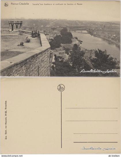 Postkaart Namur Namen Blick von der Citadelle auf die Stadt 1918