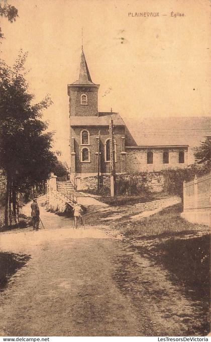[-20%] BELGIQUE - Neupre - Plainevaux - Eglise - Carte postale ancienne