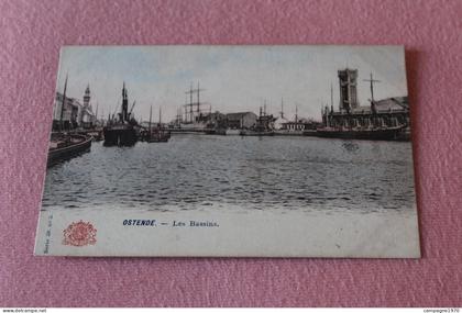 CPA - OOSTENDE OSTENDE - LES BASSINS