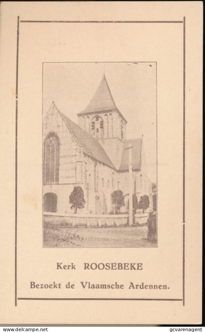 KERK ROOSEKE.  BEZOEKT DE VLAAMSCHE ARDENNEN