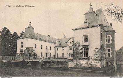 [-10%] BELGIQUE - Oreye - Château dOtrange - vue en façade - animé -- Carte Postale Ancienne