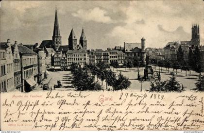 CPA Gand Flandre orientale, Marché de Vendredi