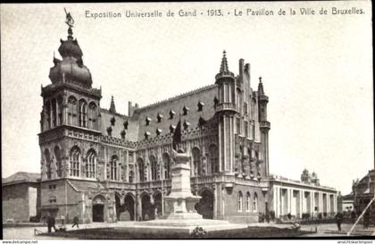 CPA Gent Ostflandern, Weltausstellung, Pavillon der Stadt Brüssel