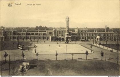 CPA Grand Gand Flandre orientale, Gare St. Pierre