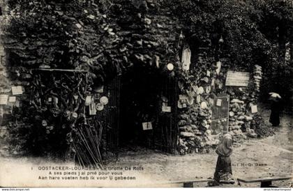 CPA Oostacker Lourdes Flandre orientale, La Grotte de Rois