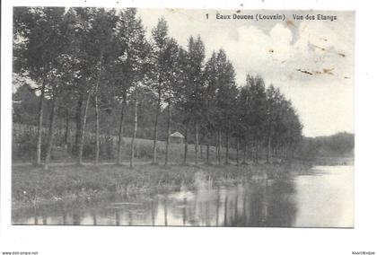 Oud-Heverlee - Eaux-Douces - Vue des etangs.