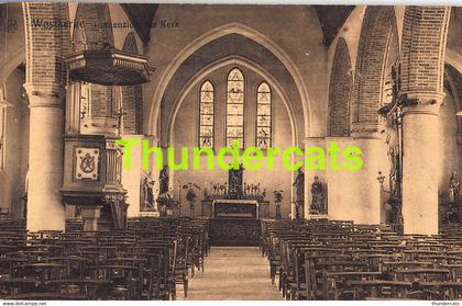 CPA WESTKERKE BINNENZICHT DER KERK