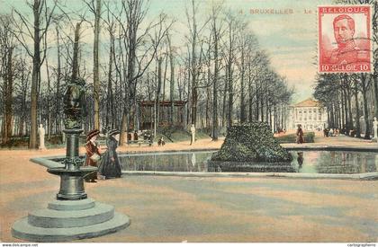 Belgium Bruxelles fountain park view